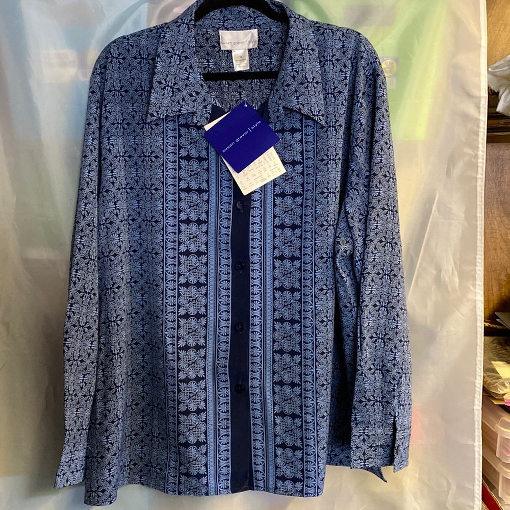 Pattered Button Up - image 1